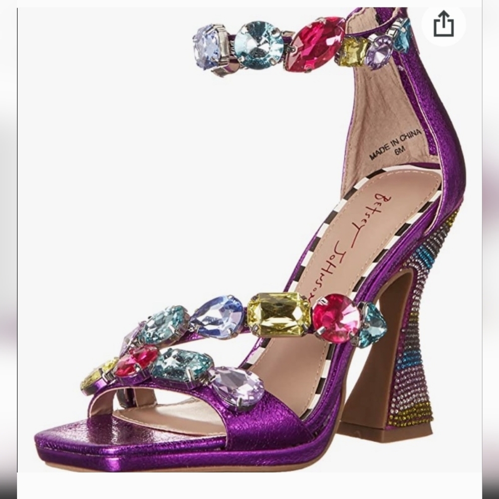 Betsey Johnson Lillie Heeled Sandal - Picture 2 of 10